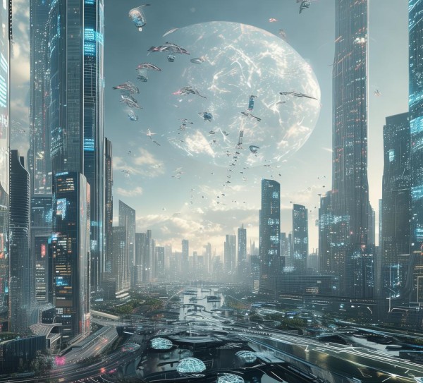 科技幻想，画上科技的未来